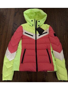 NWT Bogner Fire + Ice FARINA 3 D Ski Jacket Pink Yellow Womens Sz US S 6 $650